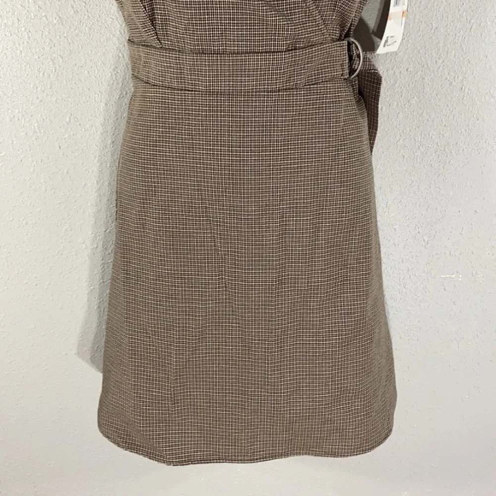 NWT Takara houndstooth plaid print skirttall dress V19